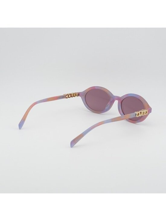 Gucci GG2153S 005 Women Sunglasses Pink Havana Oval Frame, Violet Lenses main image 2